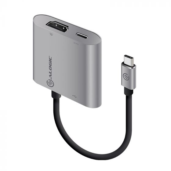 ALOGIC USB-C MultiPort Adapter with HDMI 4K/USB 3.0/USB-C with Power Delivery - Prime Series